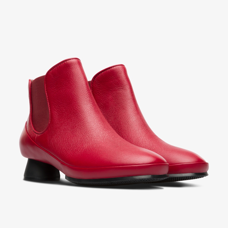 Camper Alright Red - Camper Women's Ankle Boots ||4852-QAVXI||